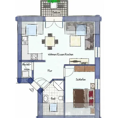 One-bedroom بيت للعطل